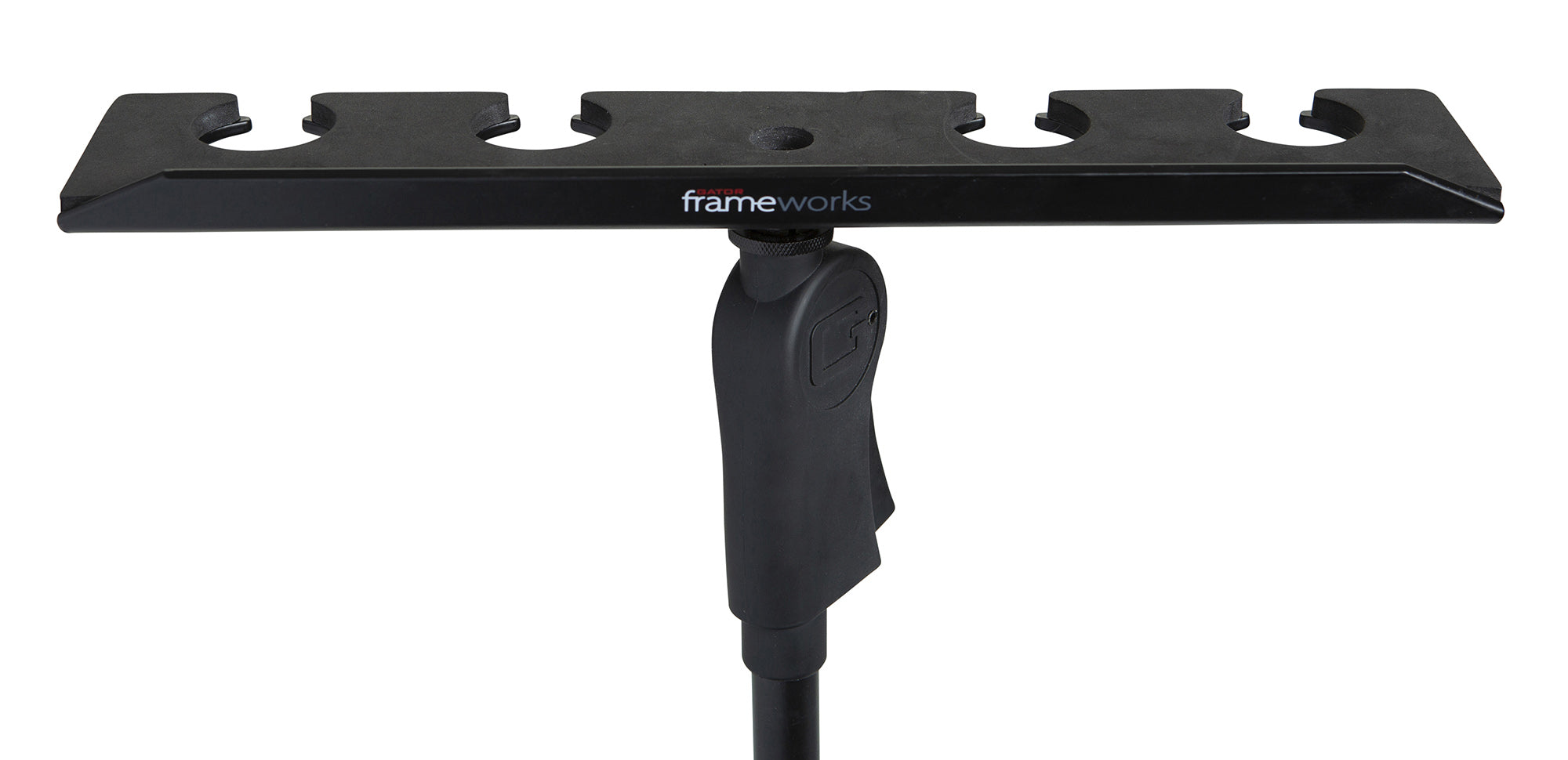 Gator Frameworks GFW-MIC-4TRAY Multi Mic Holder Ð Four (4) Mics - Hollywood DJ