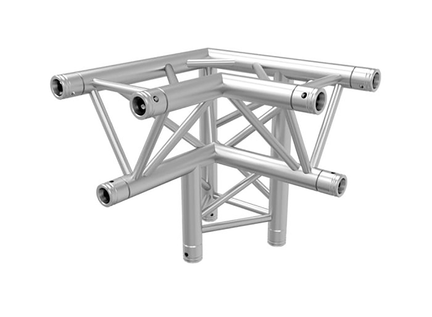 Global Truss TR-4093-DR, Three Way 90 Degree Apex Down Right Corner for F33 Triangular Truss System - 1.64 FT - Hollywood DJ