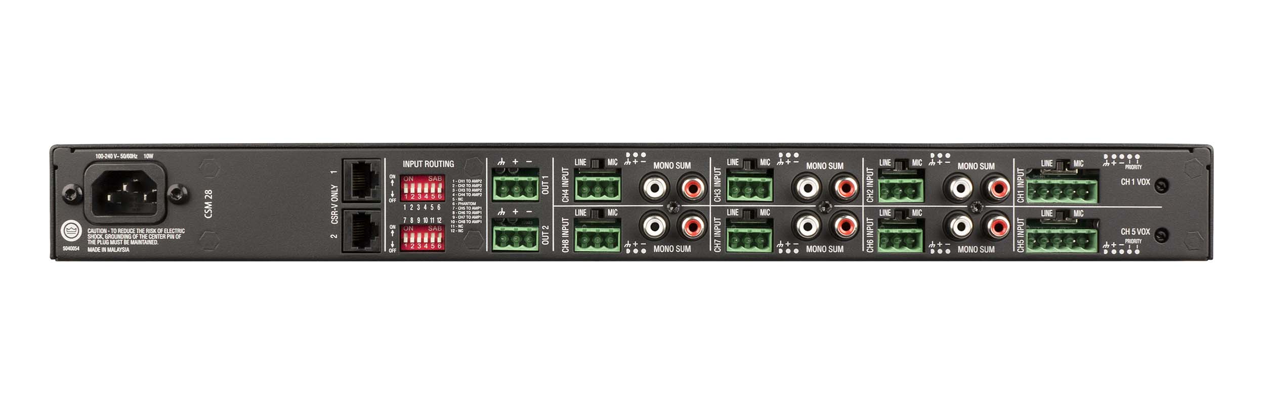 JBL NCSM28-U-US, 8 Input 2 Output Mixer Fan Less U Rack Mounting Kit - Hollywood DJ