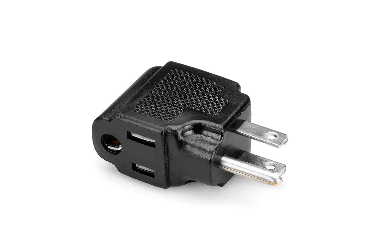 Hosa PWA-486 Right-angle Power Adaptor NEMA 5-15R to NEMA 5 - Hollywood DJ