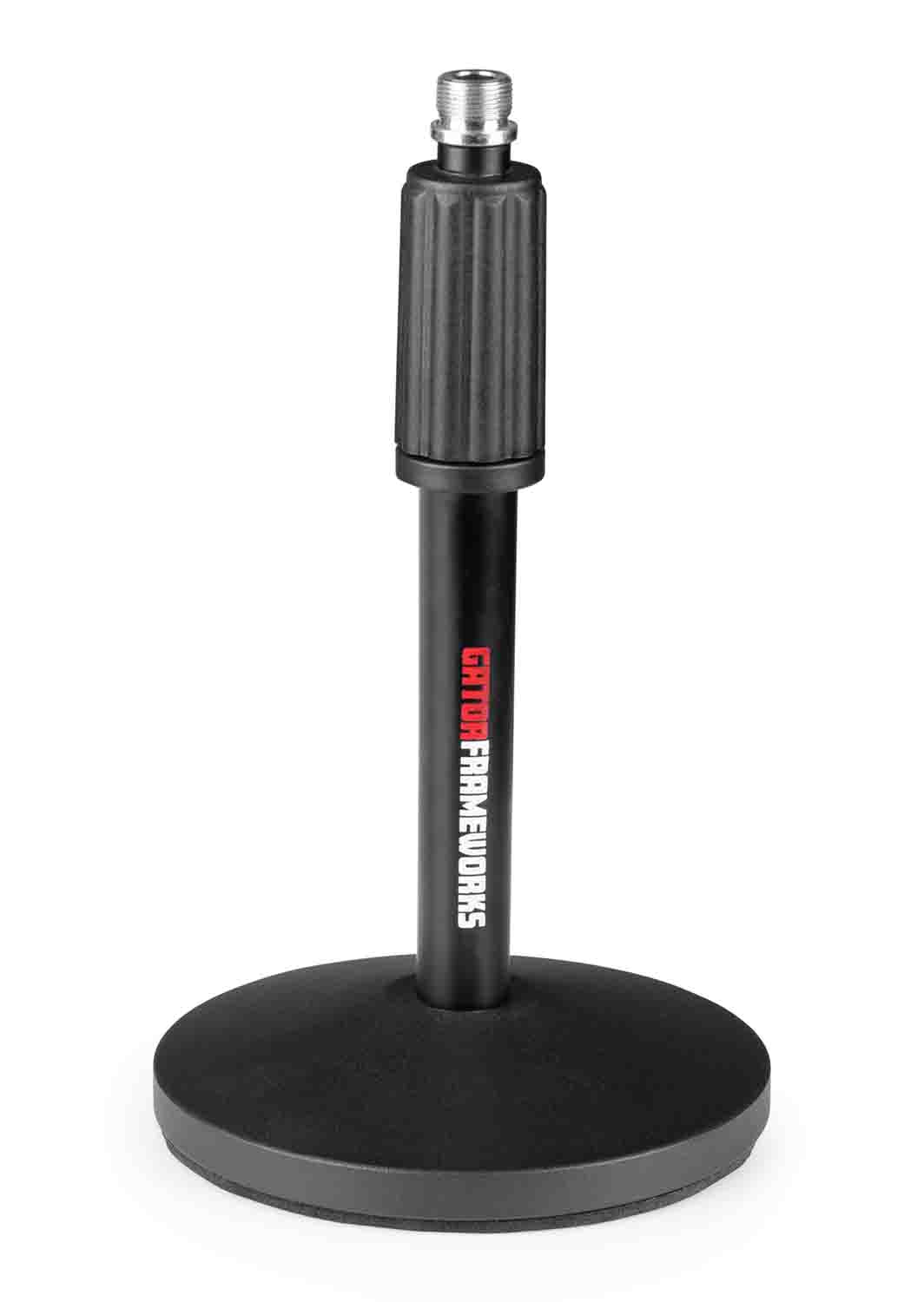Gator GFW-MIC-DESKTOP-2PK Desktop Microphone Stand with XLR Cable (2-Pack) - Hollywood DJ