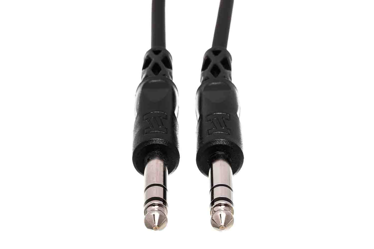 Hosa CSS-115 Balanced Interconnect Cable, 1/4 in TRS to Same - 15 Feet - Hollywood DJ