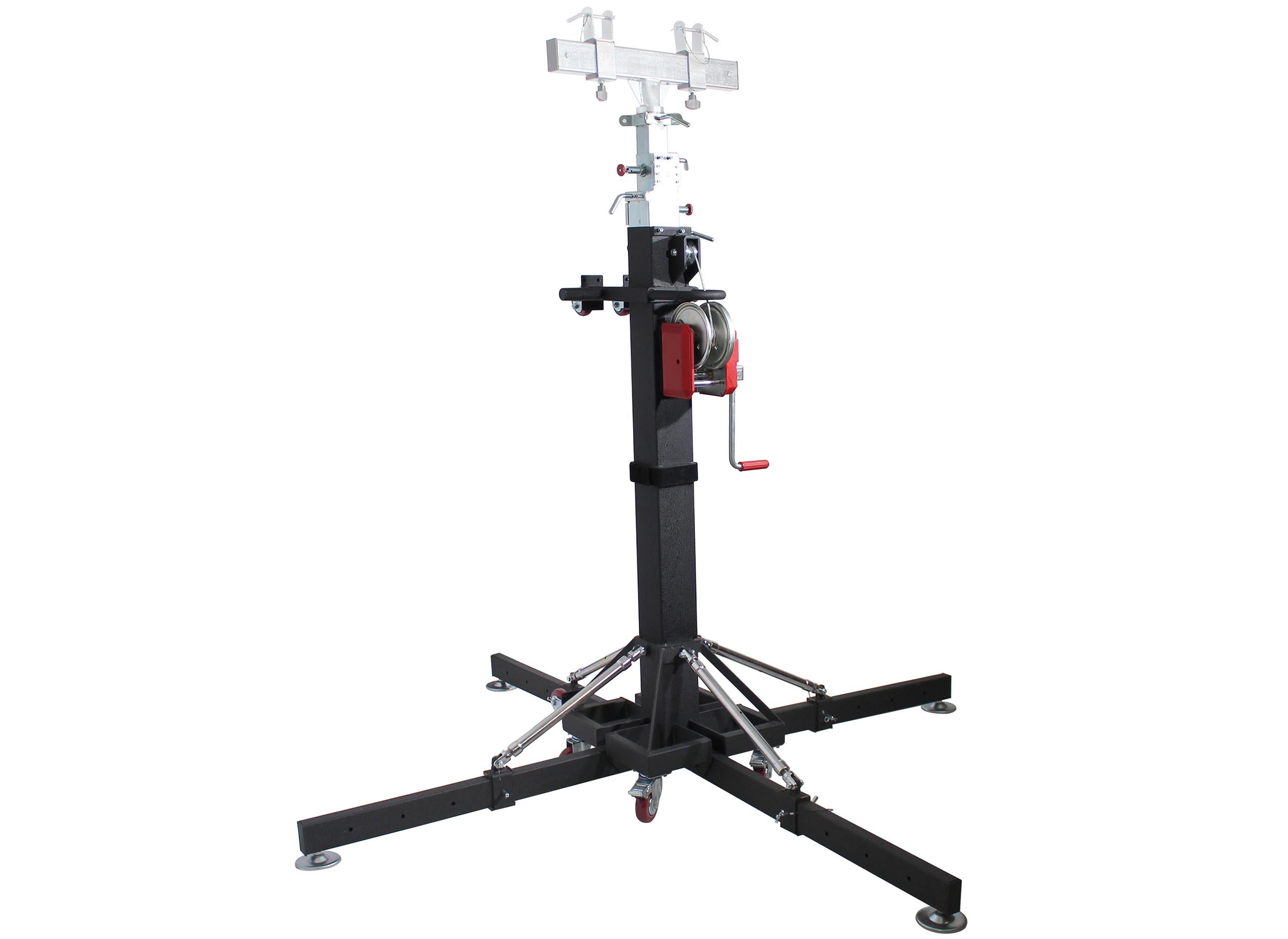 ProX XT-CRANK18FT-500 Lighting Heavy-Duty Crank Truss Stand 500 Lbs Capacity with Outriggers Center Load18'Includes T-Adapter Truss Mount - 18 Feet by ProX Cases