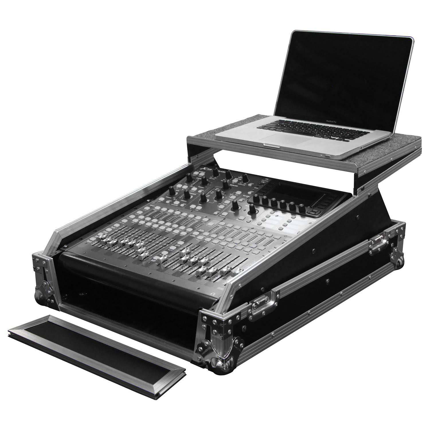 Odyssey FZGSMX1913 Universal 13U Rack Mountable Mixer Flight Case with Glide Platform - Hollywood DJ