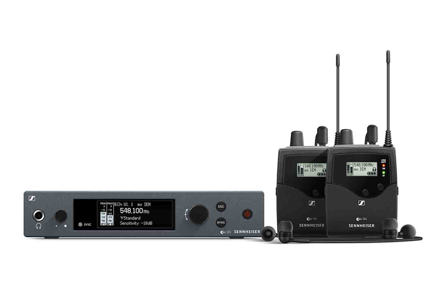 Sennheiser EW IEM G4-TWIN-G Wireless In-Ear Monitoring System - 566 to 608 MHz - Hollywood DJ