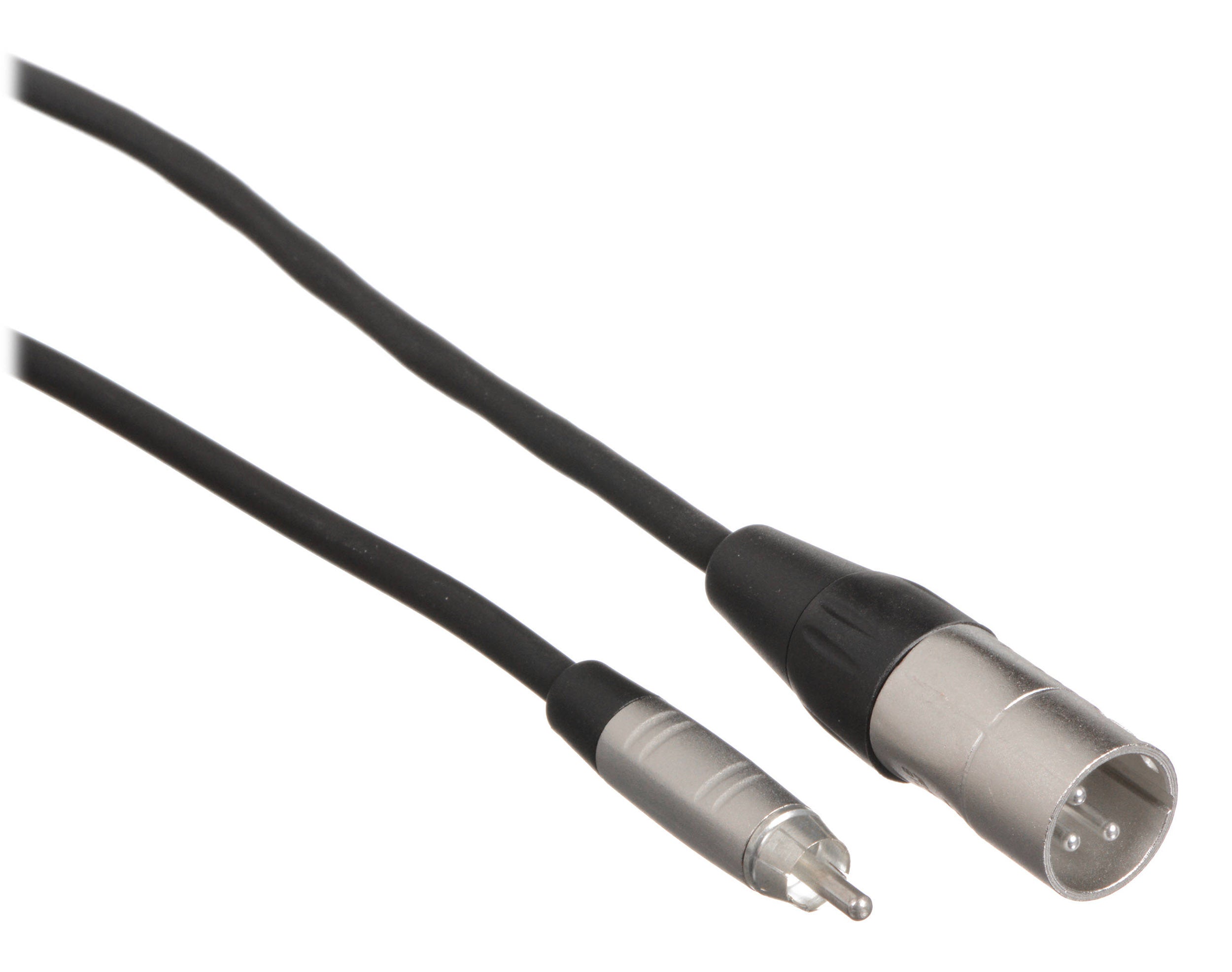 Hosa HRX-0, Unbalanced RCA Male to 3-Pin XLR Male Audio Cable - Hollywood DJ