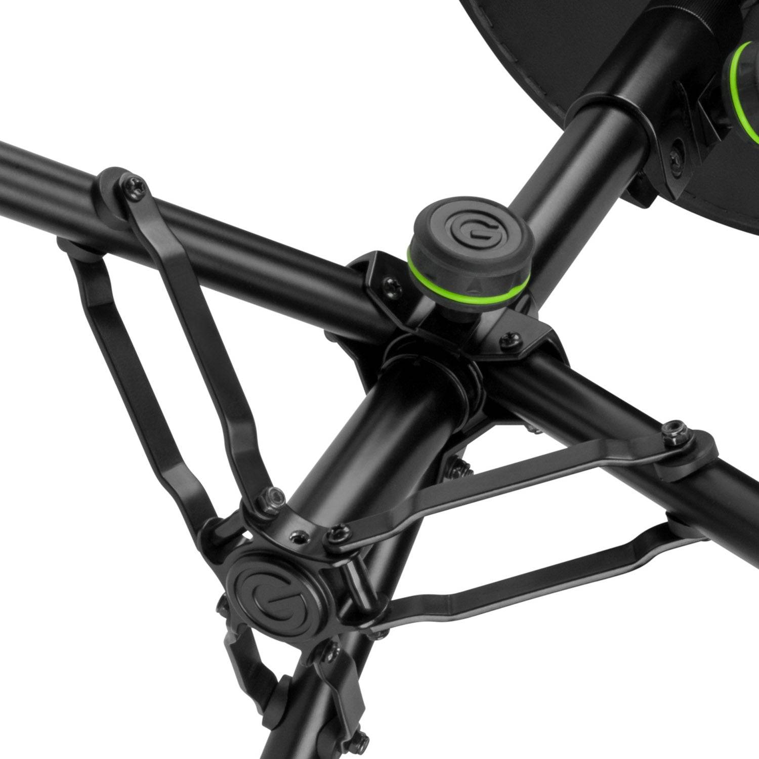 Gravity GFDSEAT1 Round Musicians Stool Foldable, Adjustable Height - Hollywood DJ