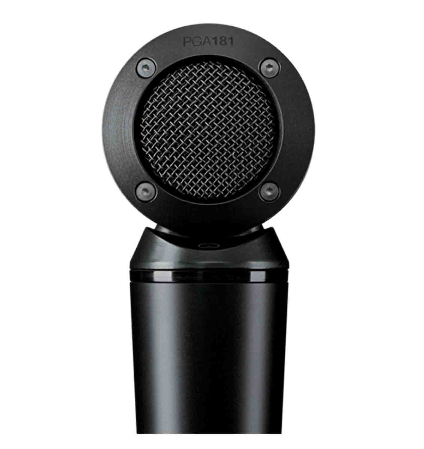 Shure PGA181-XLR Side-Address Cardioid Condenser Microphone with XLR to XLR Cable Shure
