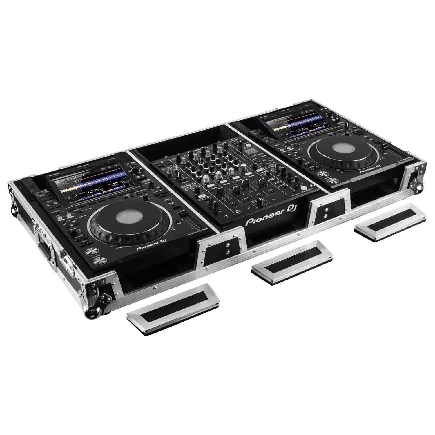 Odyssey FZ12CDJWXD2 Extra Deep DJ Coffin Case for 12″ Format DJ Mixer and Two Media Players - Hollywood DJ