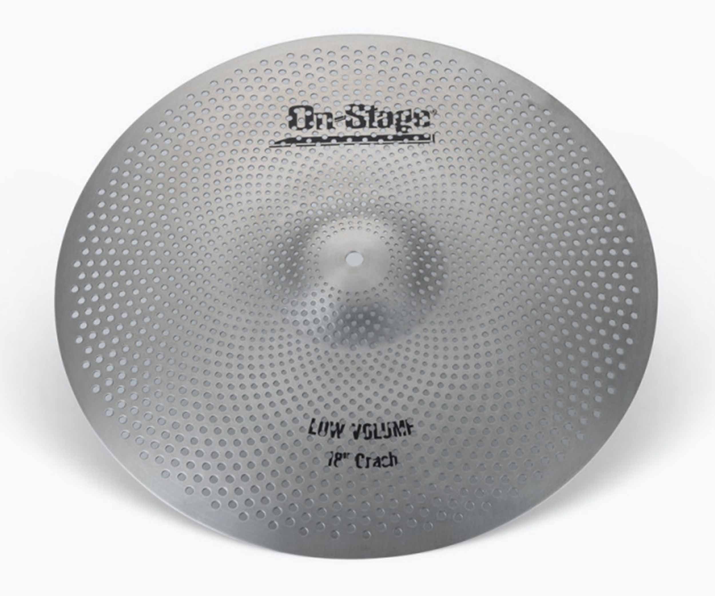 On Stage LVCP5000, Low Volume Cymbals - Polished Silver On-Stage