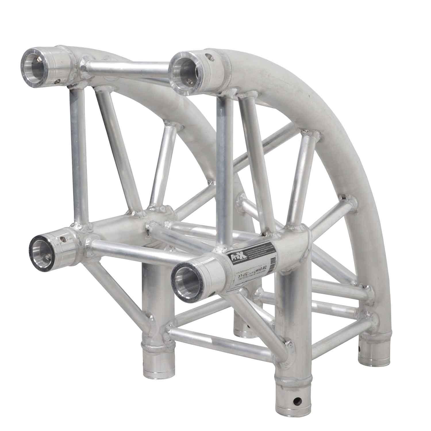 ProX XT-SQ164-2W90-RC, 2 Way 90 Degree Round Square Truss Corner - Hollywood DJ