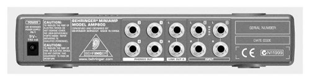 Behringer AMP800 Ultra-Compact 4-Channel Stereo Headphone Amplifier - Hollywood DJ