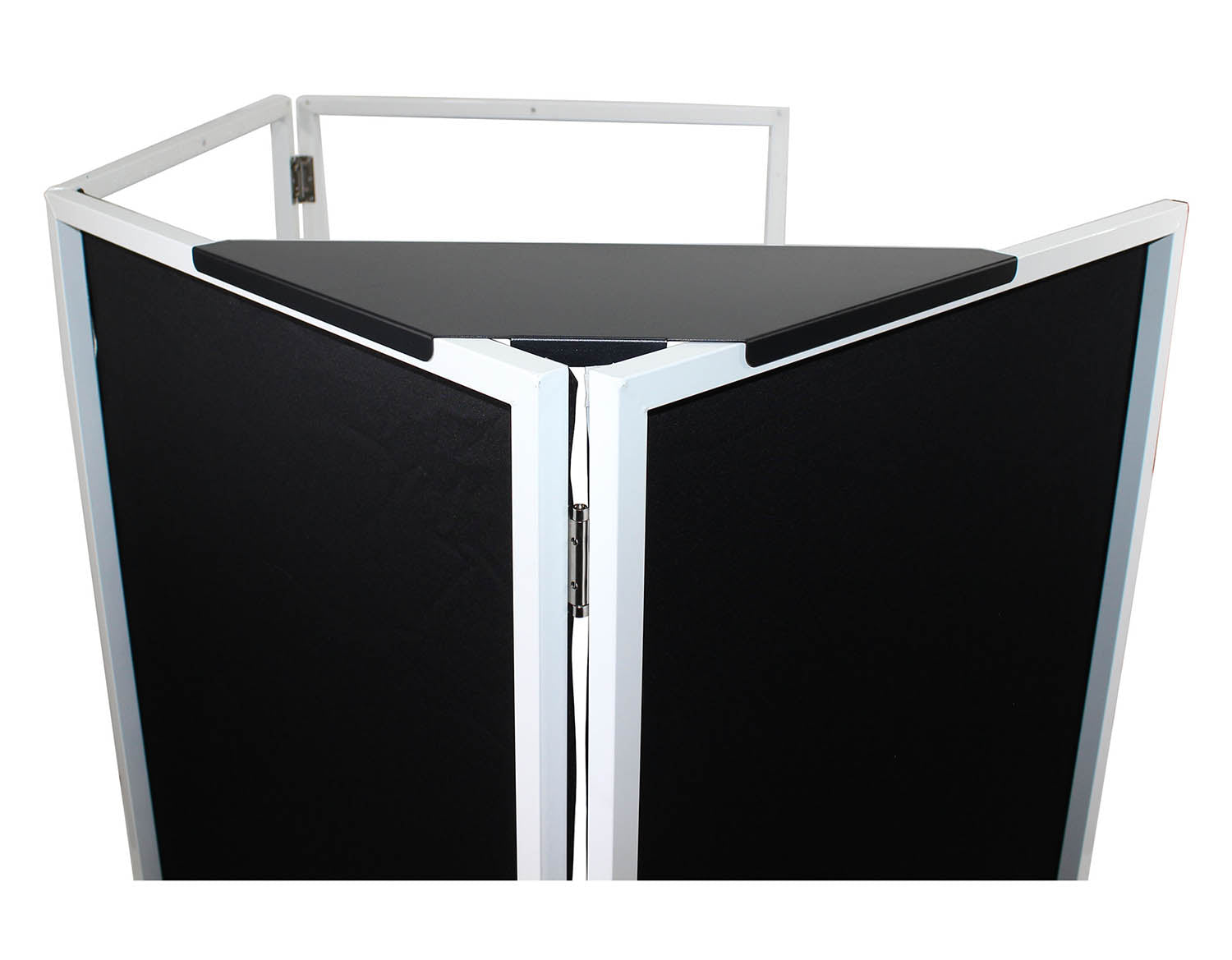 ProX XF-CSB X2, Set of 2 Aluminum Corner Shelves for DJ Facade - Black - Hollywood DJ