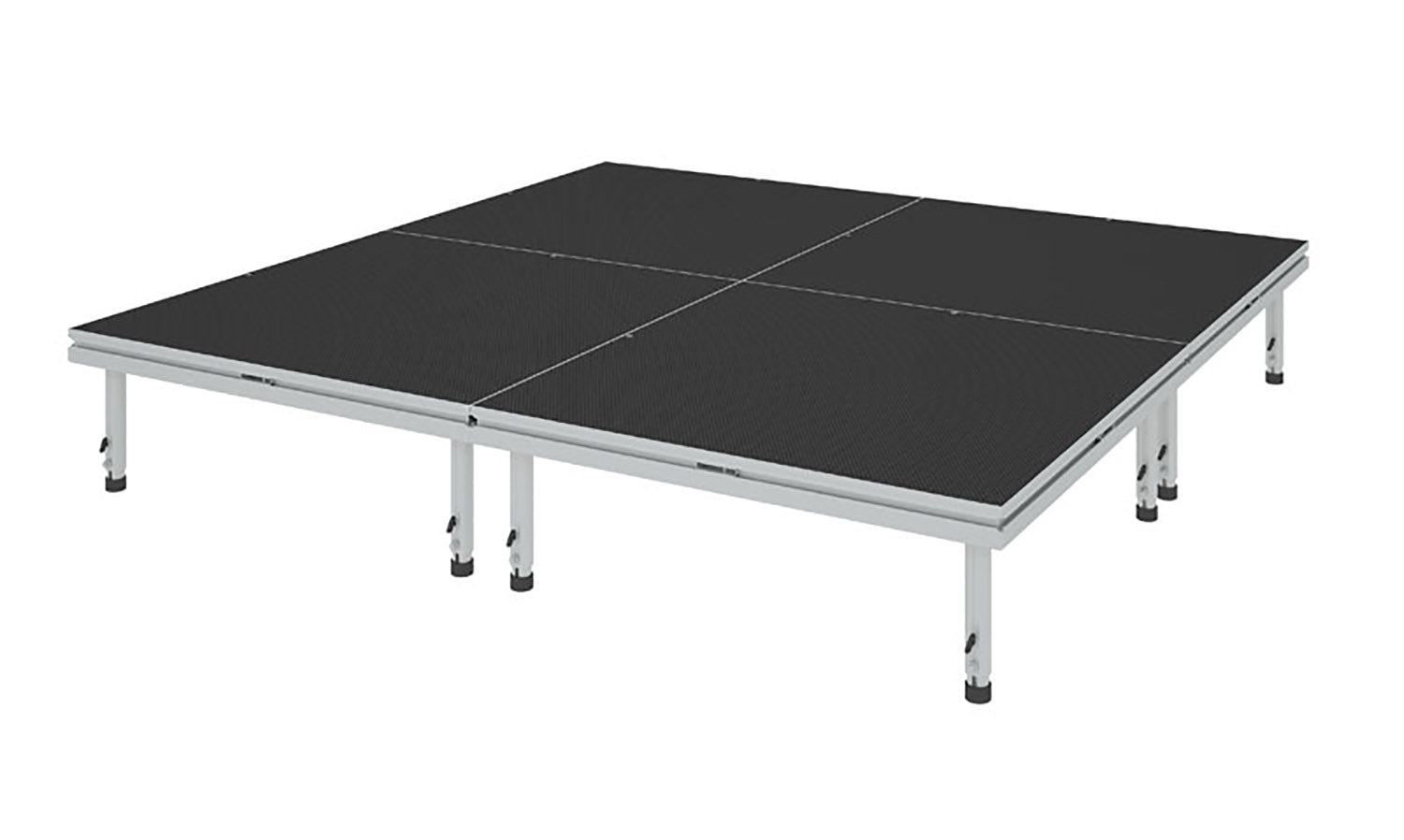 IntelliStage QLDRUM6X6I QuickLock 6'x6' Drum Riser - Industrial Finish - Hollywood DJ