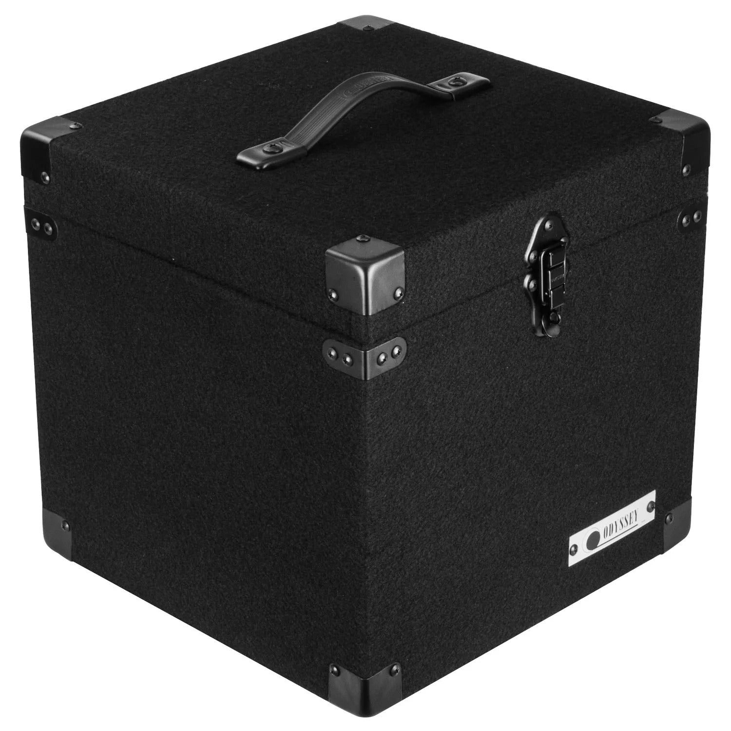 Odyssey CLP090E, Pack of 2 Carpeted DJ Cases with Detachable Lid for 90 LP Vinyl Records - Hollywood DJ