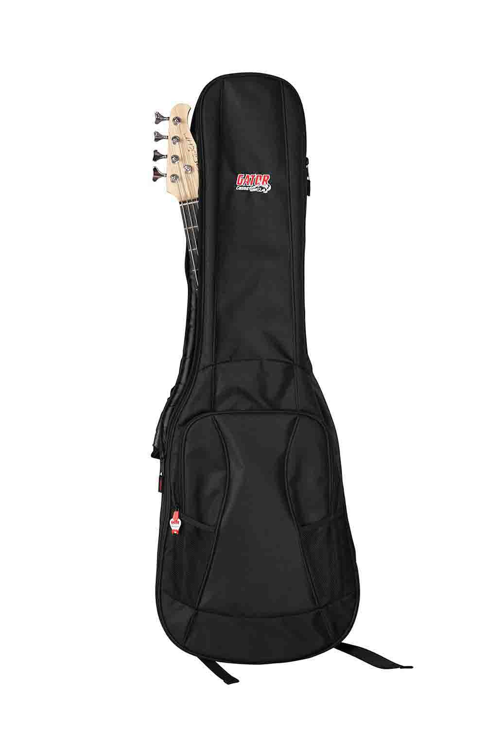 Gator Cases GB-4G-BASSX2 4G Style Gig Bag for 2 Bass Guitars with Adjustable Backpack Straps - Hollywood DJ