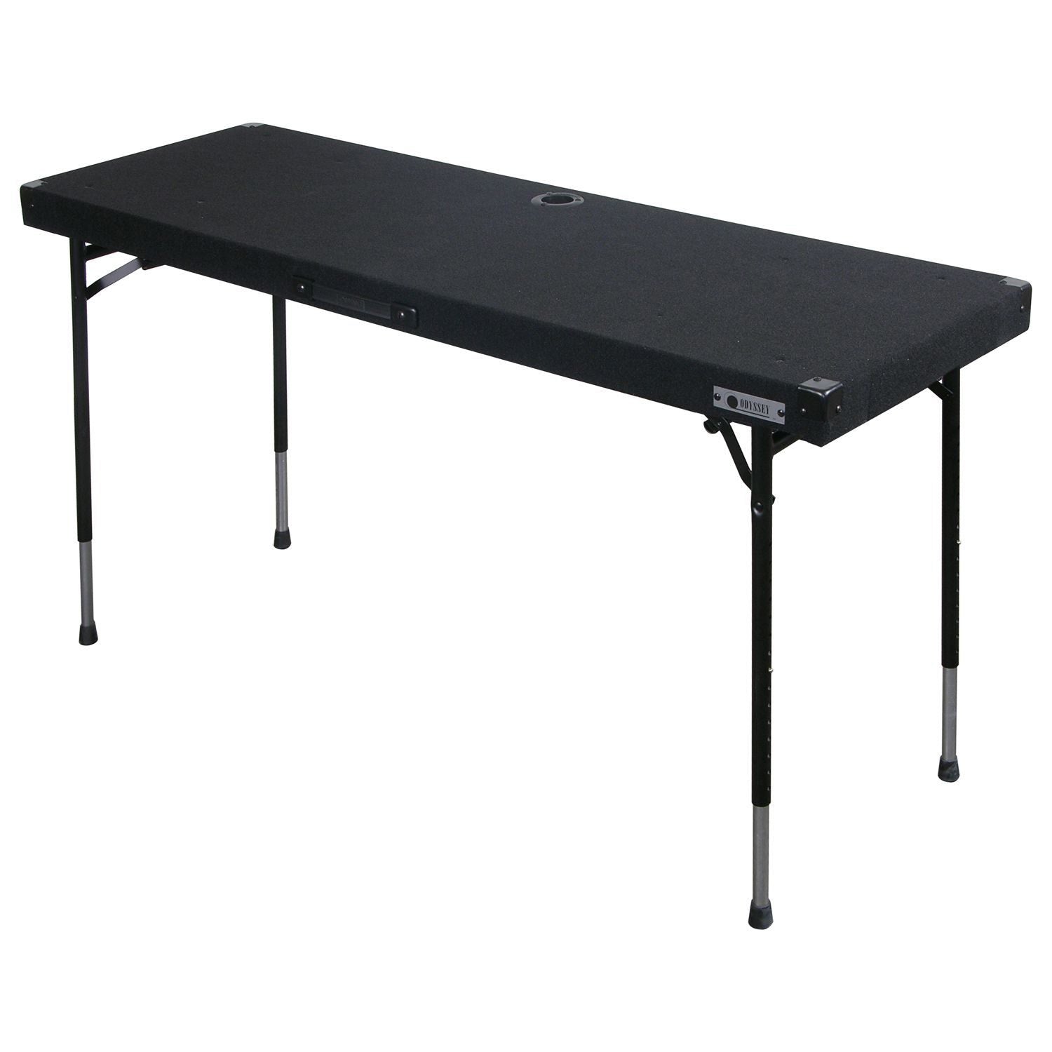 Odyssey CTBC2060, Height Adjustable DJ Table with Work Surface Carpet Odyssey