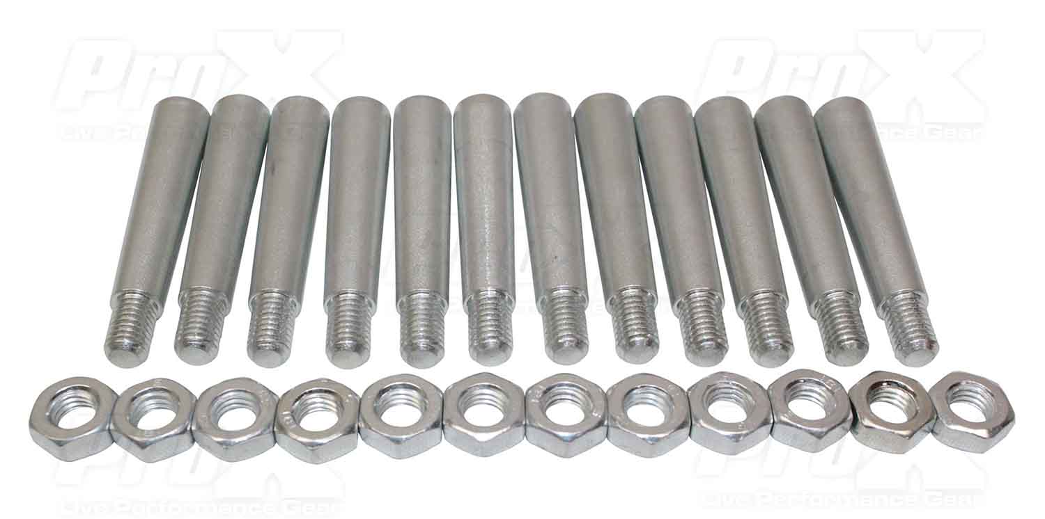ProX XT-SPN12, 12 Pack Tapered Shear Pin with Threaded Tip and Nut for Conical Coupler - Hollywood DJ