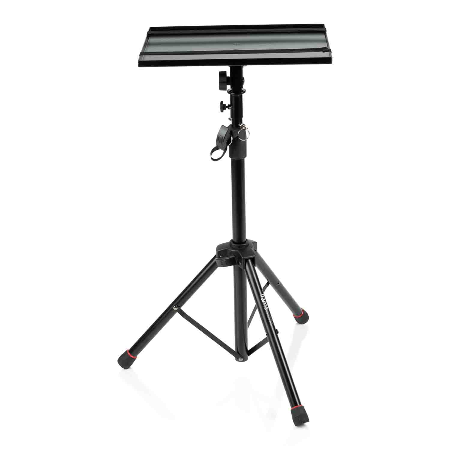 Gator Frameworks GFWLAPTOP1500 Laptop Stand - Projector Tripod Stand with Height and Tilt Adjustment - Hollywood DJ