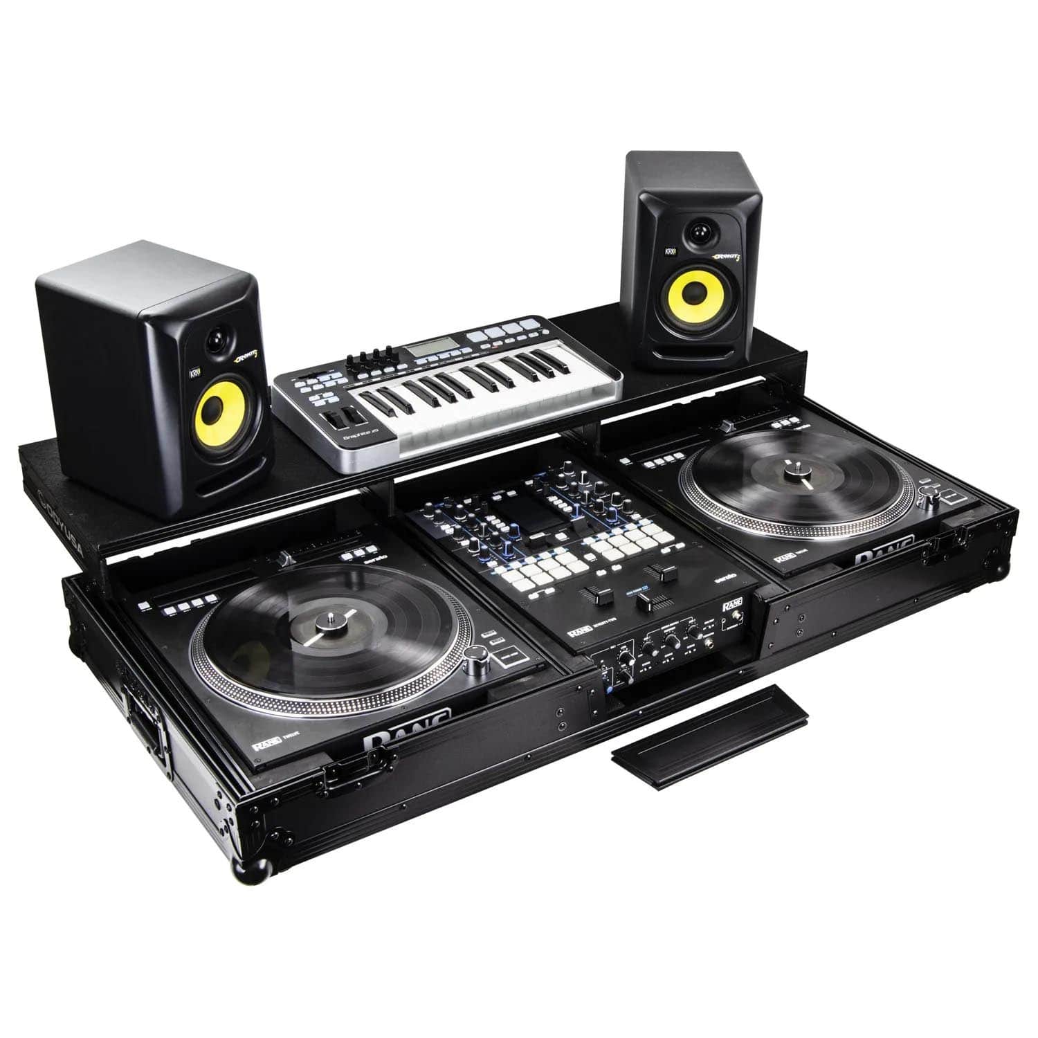 Odyssey FZGSPRA1272WBL, DJ Coffin Case For Rane Seventy-Two and Rane Twelve Remixer - Black - Hollywood DJ