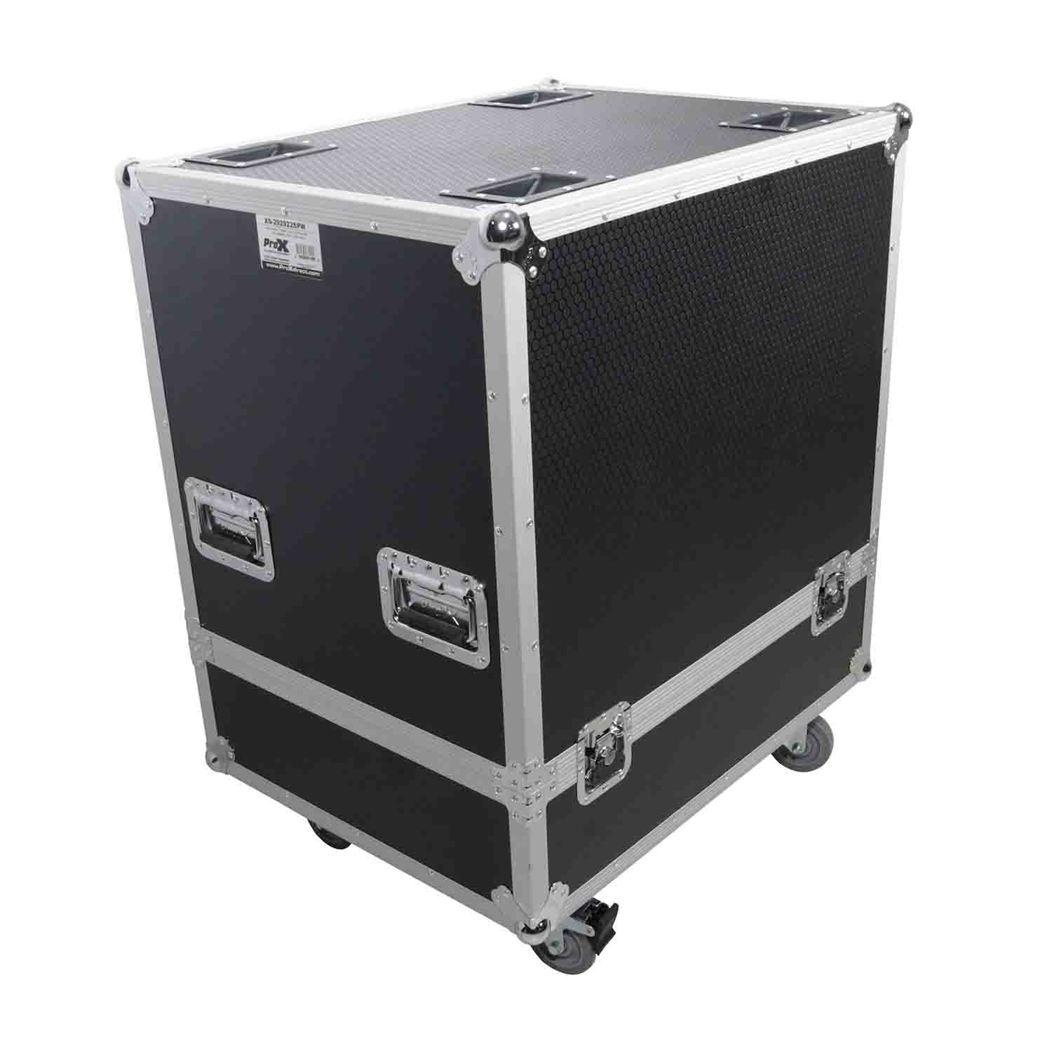 ProX XS-292922SPW, Universal Flight Case for Dual Line Array Speakers with Caster Wheels - Hollywood DJ