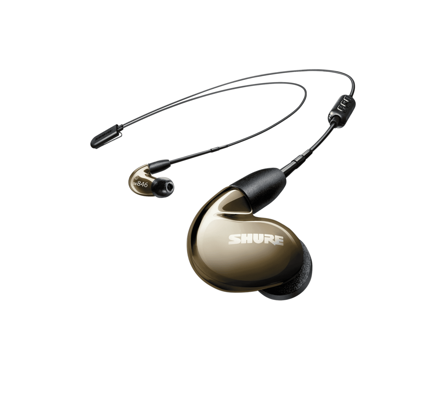 Shure SE846-BNZ+BT1, BRONZE SE846 W/UNI AND RMCE-BT1 In Ear Monitors - Hollywood DJ