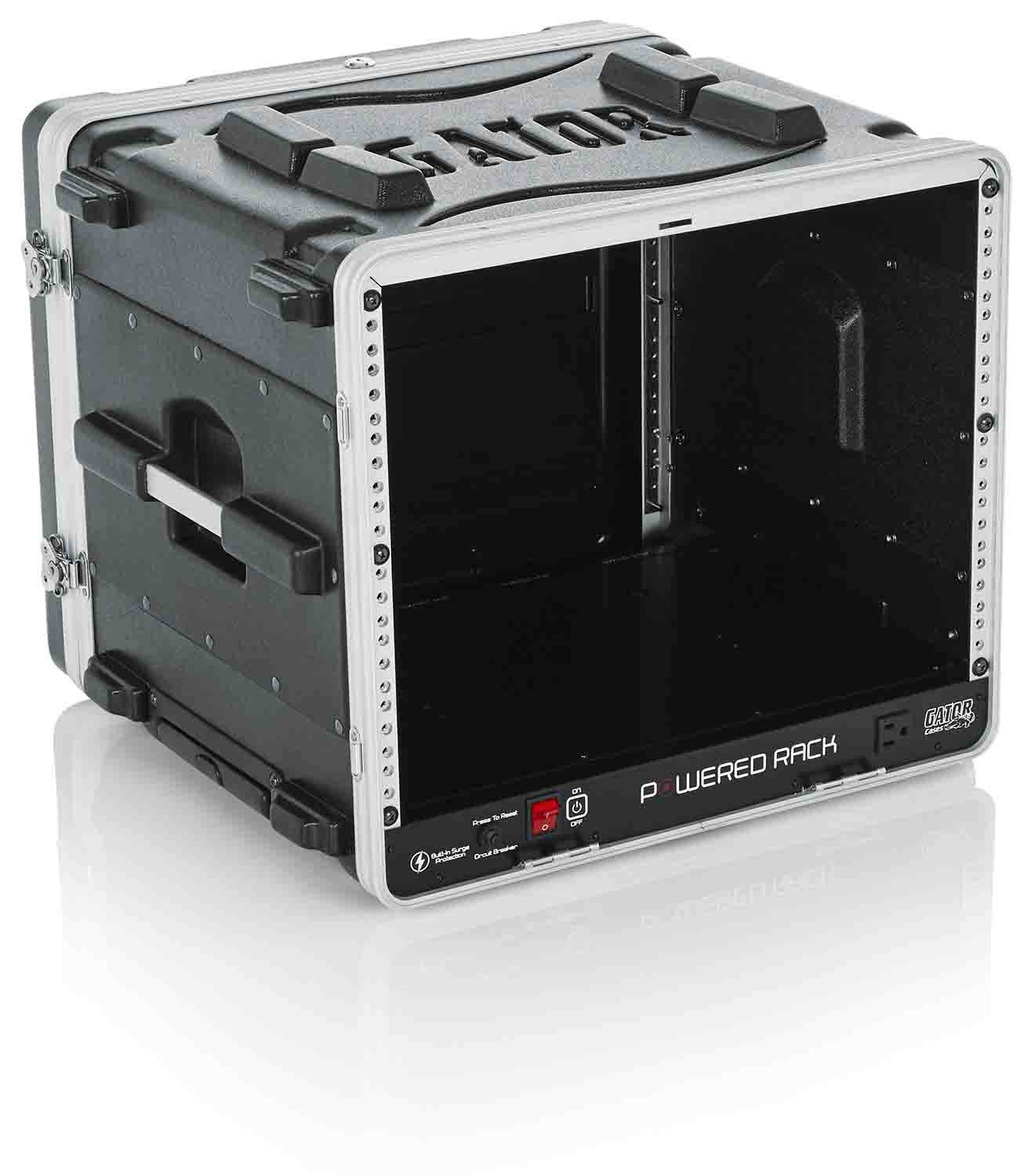 Gator Cases GRR-8PL-US Powered Rolling Molded 8U Rack Case - Hollywood DJ