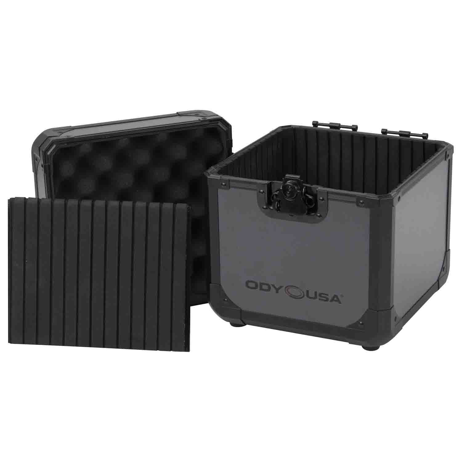 Odyssey K7060BLG Utility Case for 60 7″ Vinyl Records - Black Gray - Hollywood DJ