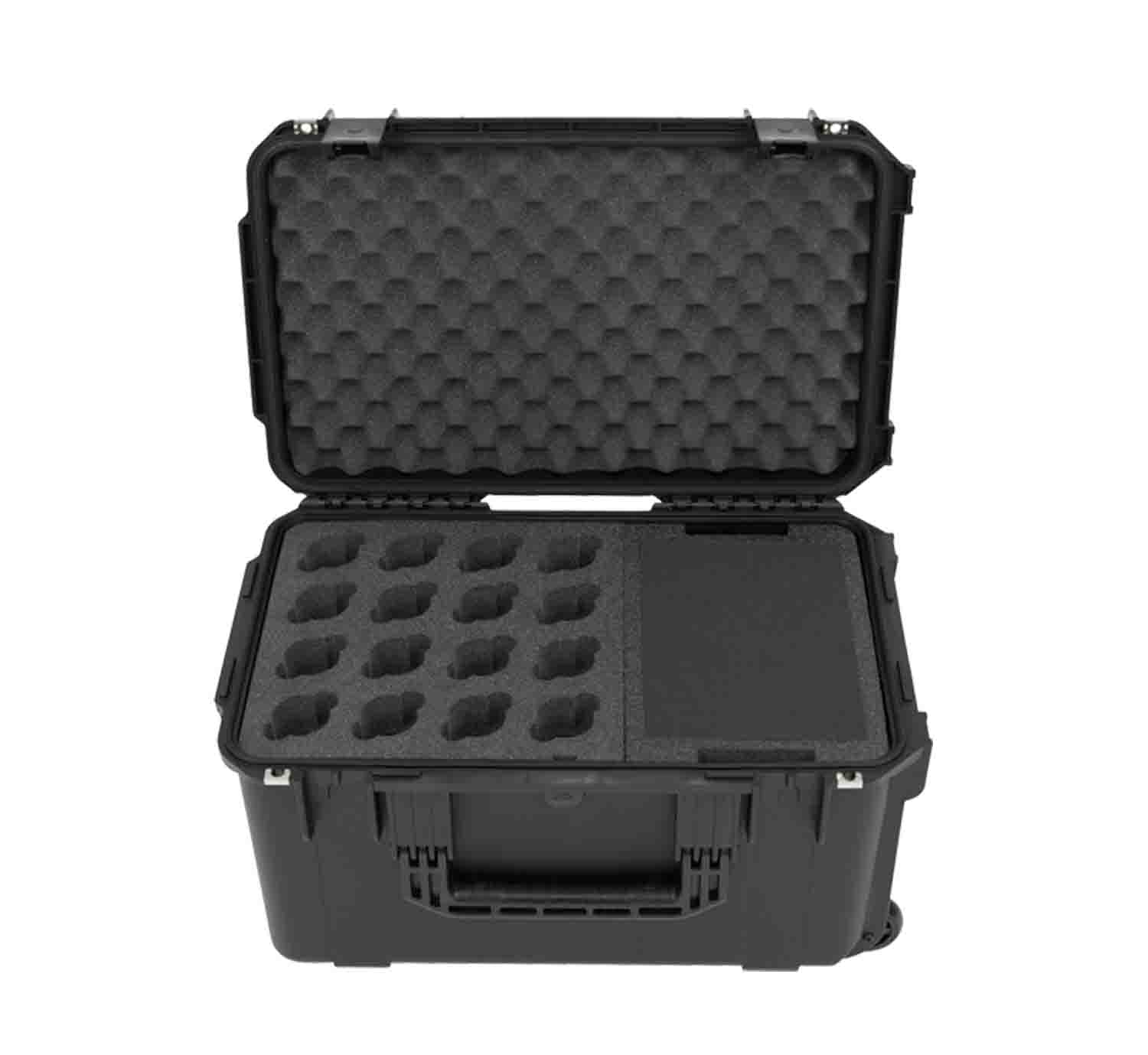 SKB Cases 3i-221312WMC iSeries Waterproof Case for 16 Wireless Microphones - Hollywood DJ