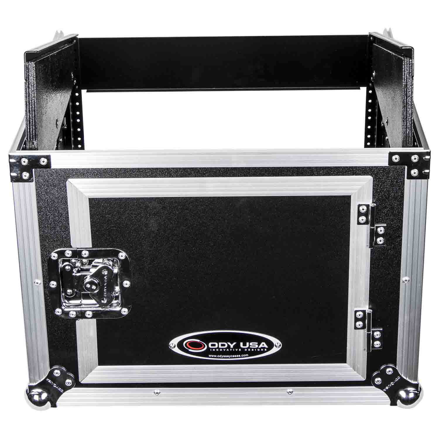 Odyssey FZ1006, 10U Top Slanted 6U Vertical Pro Combo Rack Case - Hollywood DJ