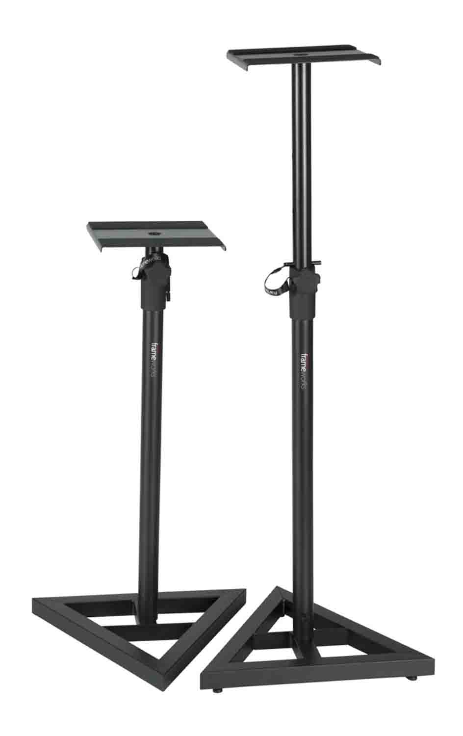 Gator Frameworks GFW-SPK-SM50 Adjustable Studio Monitor Stands - Pair - Hollywood DJ