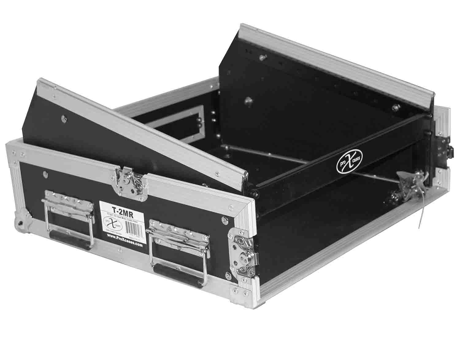 ProX T-2MRSS, 2U Rack x 10U Top Mixer DJ Combo Rack Flight Case - Hollywood DJ