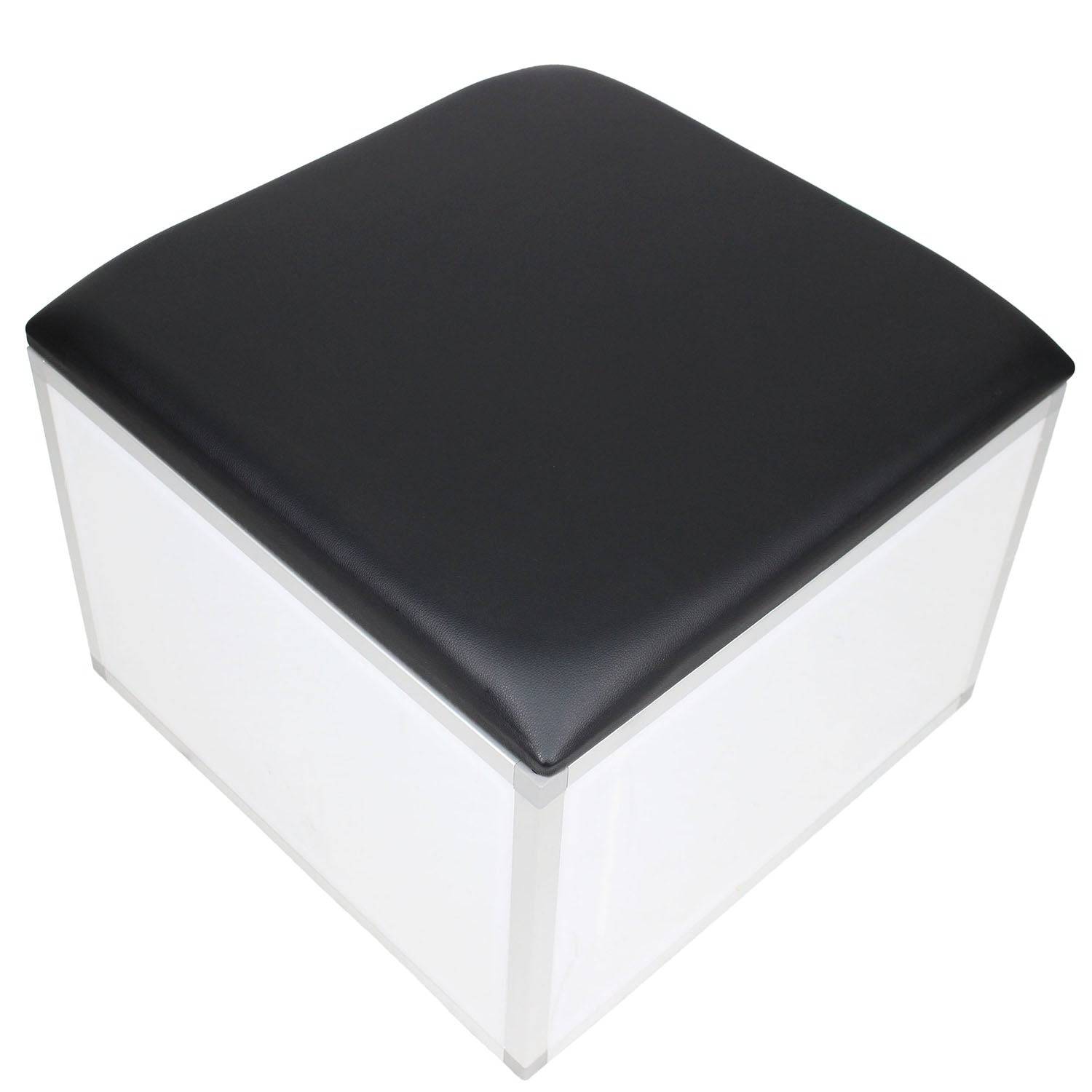 ProX XSA-B2X2BL LUMOStage Black Padded Seat Cushion - 2 Ft X 2 Ft - Hollywood DJ