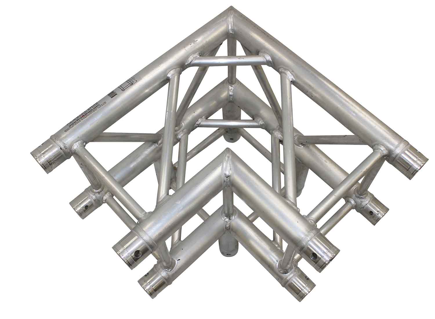 ProX XT-SQ164-3W90, 3 Way 90 Degree Square Truss Corner Block - Hollywood DJ