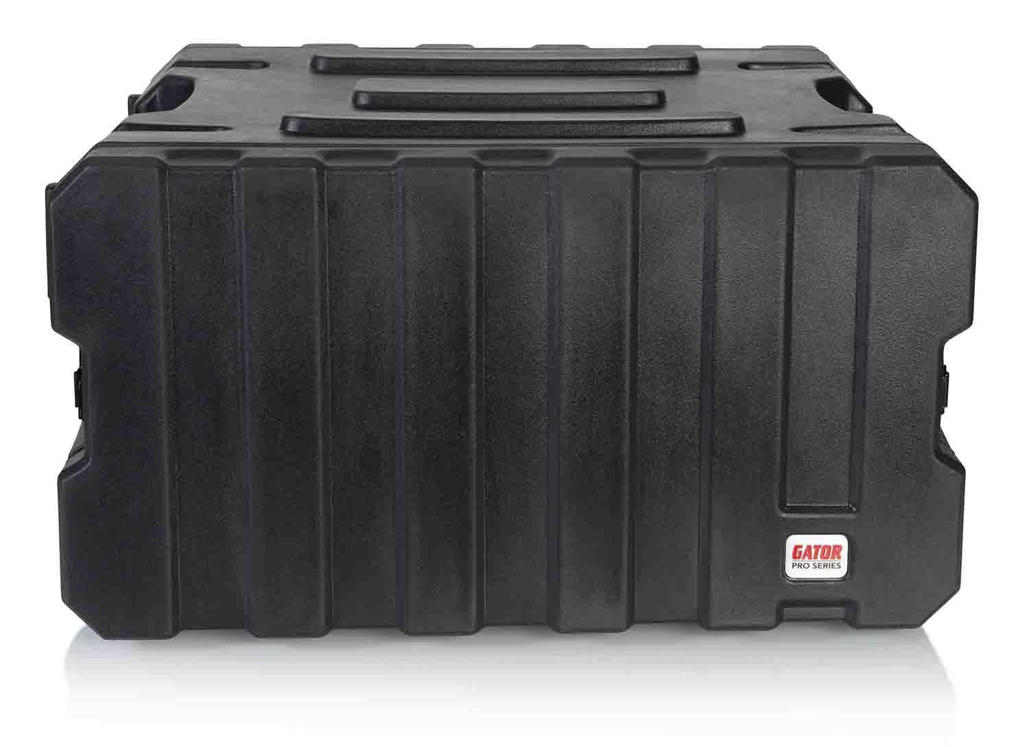Gator Cases G-PROR-6U-19, 6U Deep Molded Audio Rack Case with Wheels - 19 Inch - Hollywood DJ