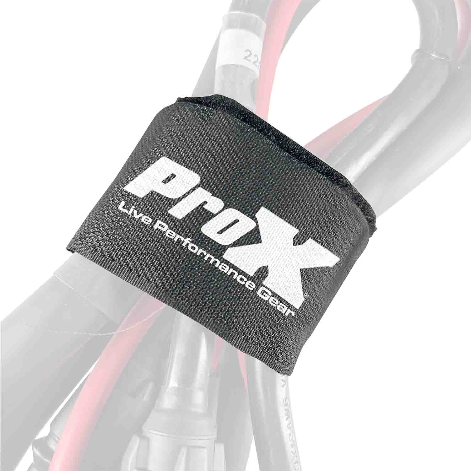 ProX XC-T20X5 Pack of 5 Reusable 20" x 2" Cable Tie Strap with Velcro Hook and Adjustable Loop Fastener Cable Management - Hollywood DJ
