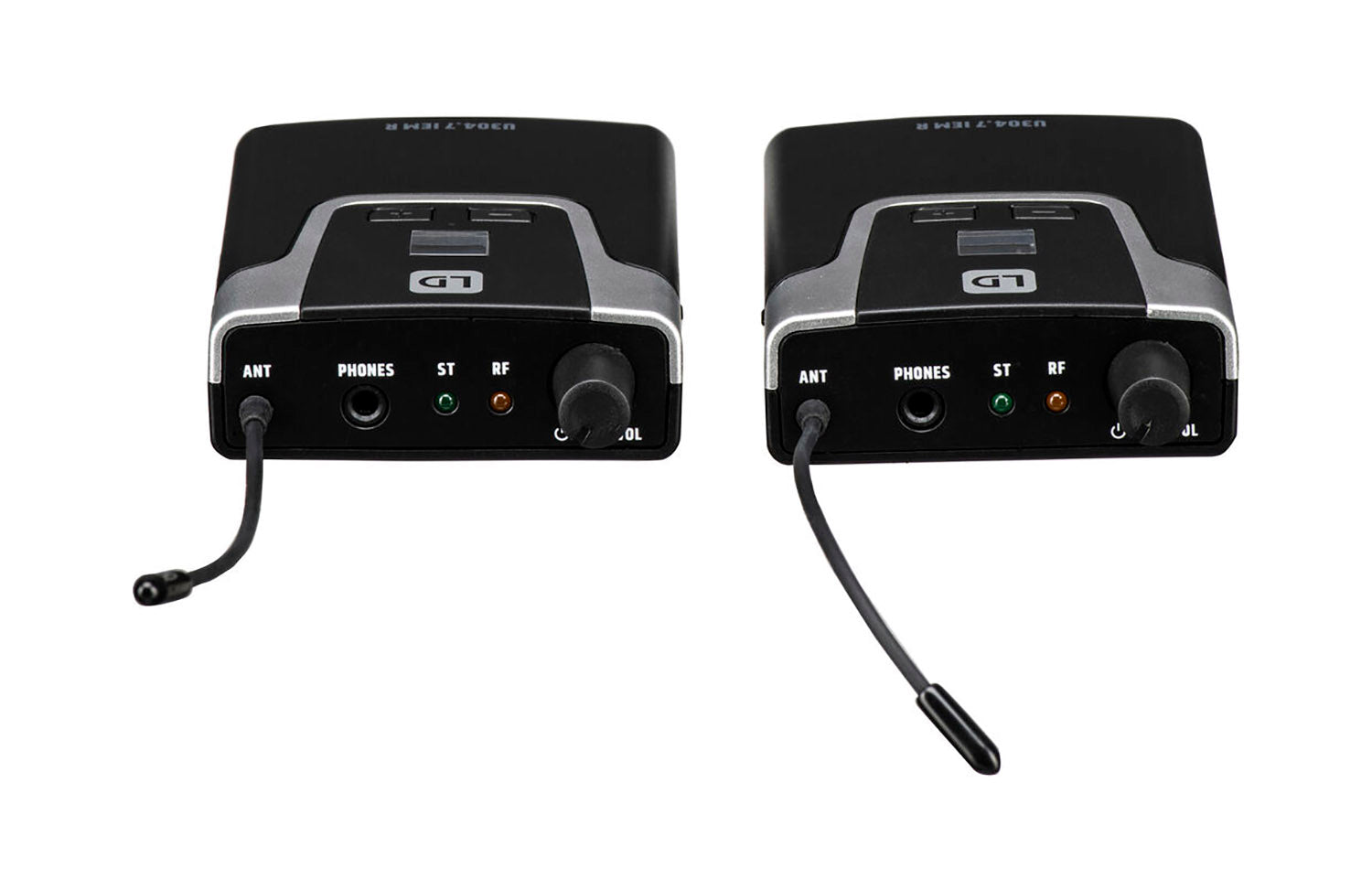 LD Systems U304.7 IEM TWIN, Wireless In-Ear Monitoring System with Two Receivers and Earphones - 470 to 490 MHz - Hollywood DJ