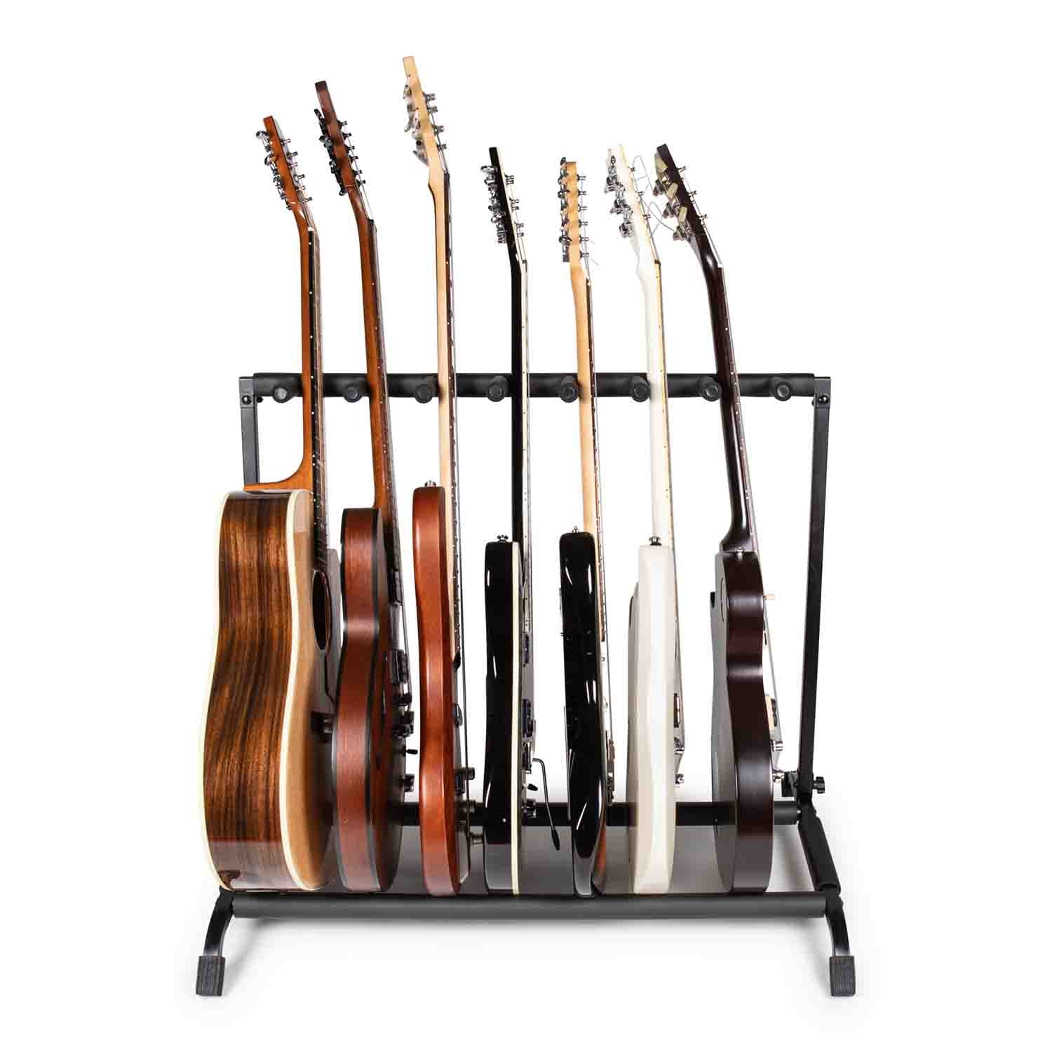 Gator Frameworks RI-GTR-RACK7, Rok-it 7x Collapsible Guitar Rack - Hollywood DJ