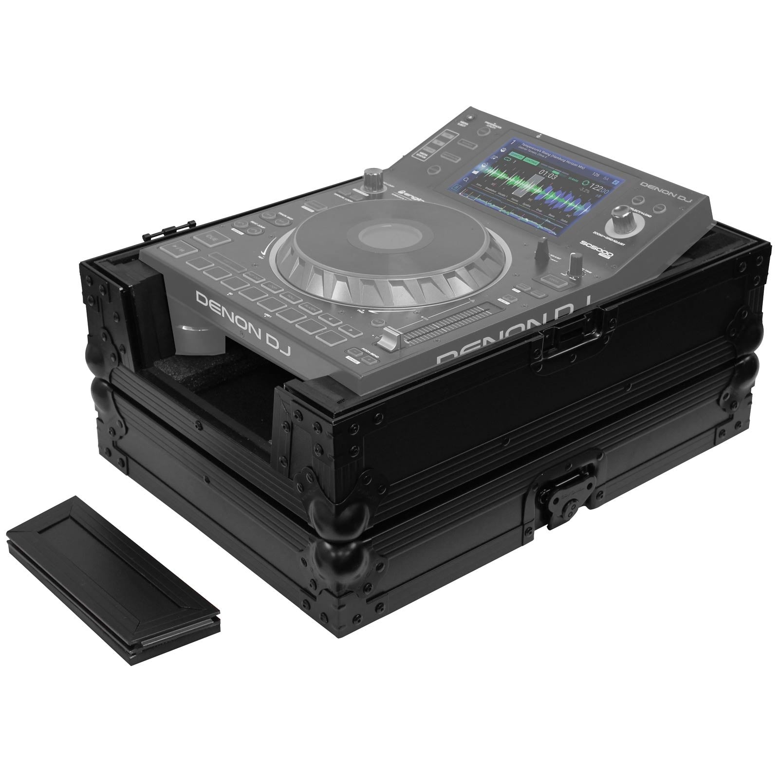 Open Box: Odyssey FZCDJBL Universal Black Large Format Media Player Flight Case - Hollywood DJ