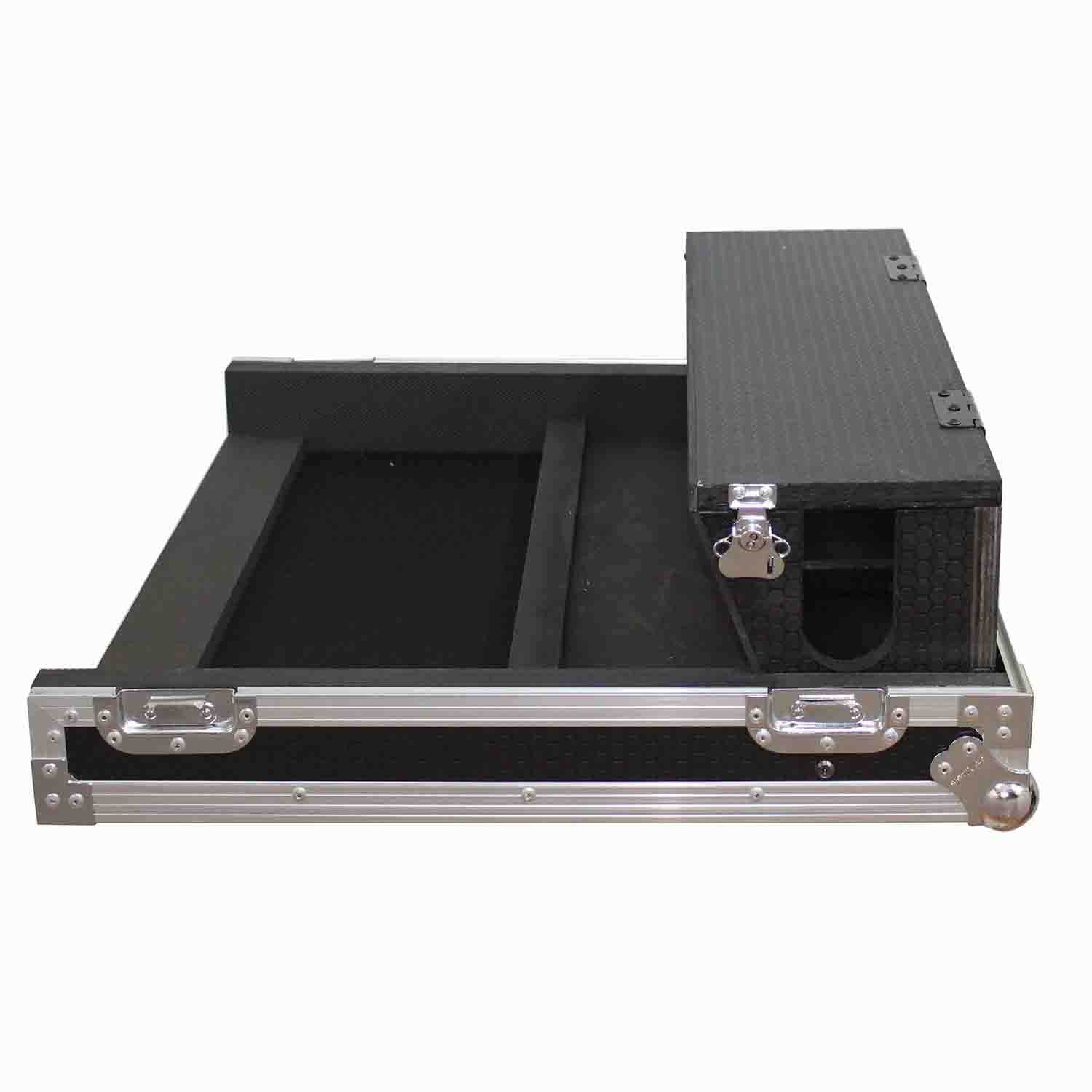 ProX XS-AHQU24DHW DJ Flight Road Case for Allen and Heath QU-24 Mixer With Doghouse and Wheels ProX Cases