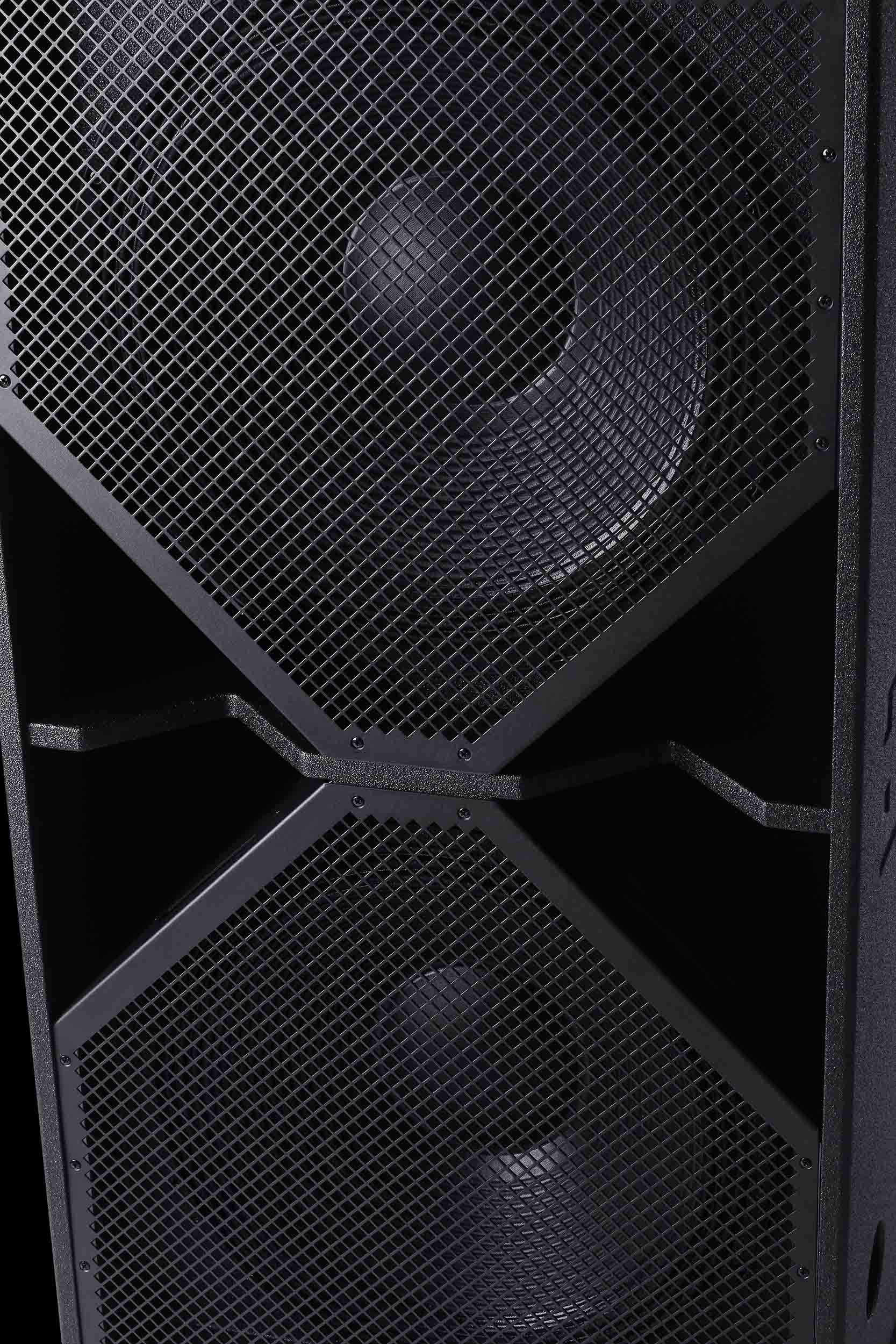 BassBoss BB-ZV28-MK3 Dual 18-Inch Active Subwoofer - Black - Hollywood DJ