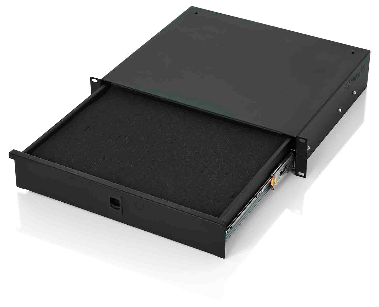 Gator Cases GRW-DRWDF2 Rackworks 2U Drawer, 14.2″ Deep with Foam Interior - Hollywood DJ