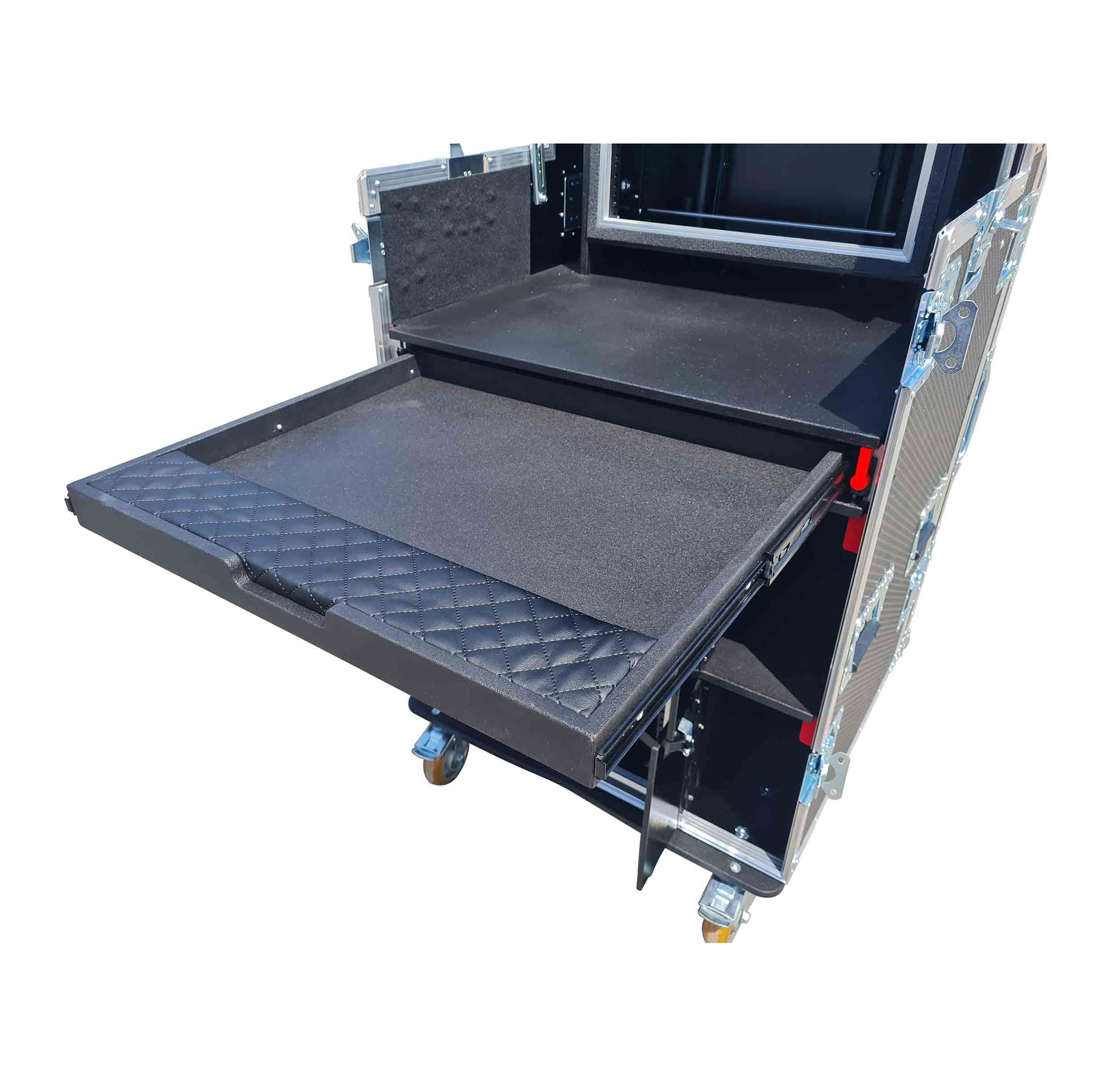 ProX XZF-AVPRO12U4U, Mobile AV Broadcasting Streaming Recording Case with 4U Top 12U Bottom by ProX Cases