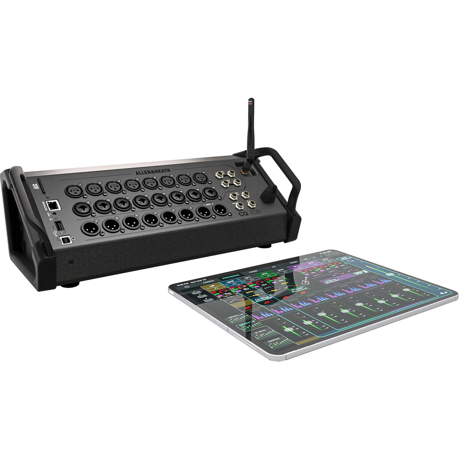 Allen & Heath CQ-20B Ultra-Compact 20in / 8out Digital Mixer with Wi-Fi - Hollywood DJ