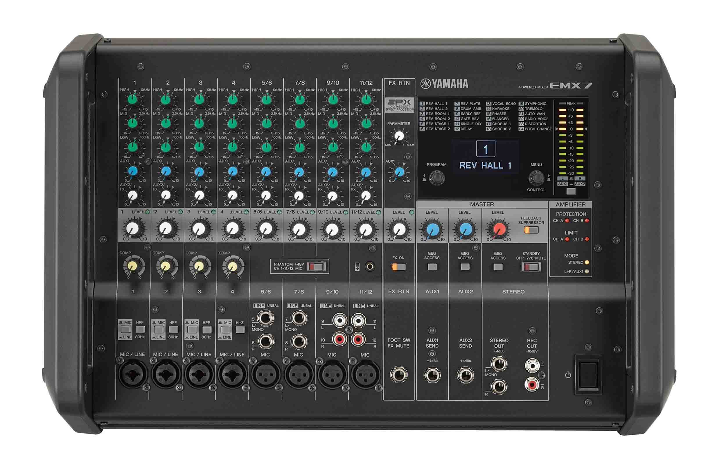 Yamaha EMX7, 12-channel Powered Mixer - 1420W Yamaha