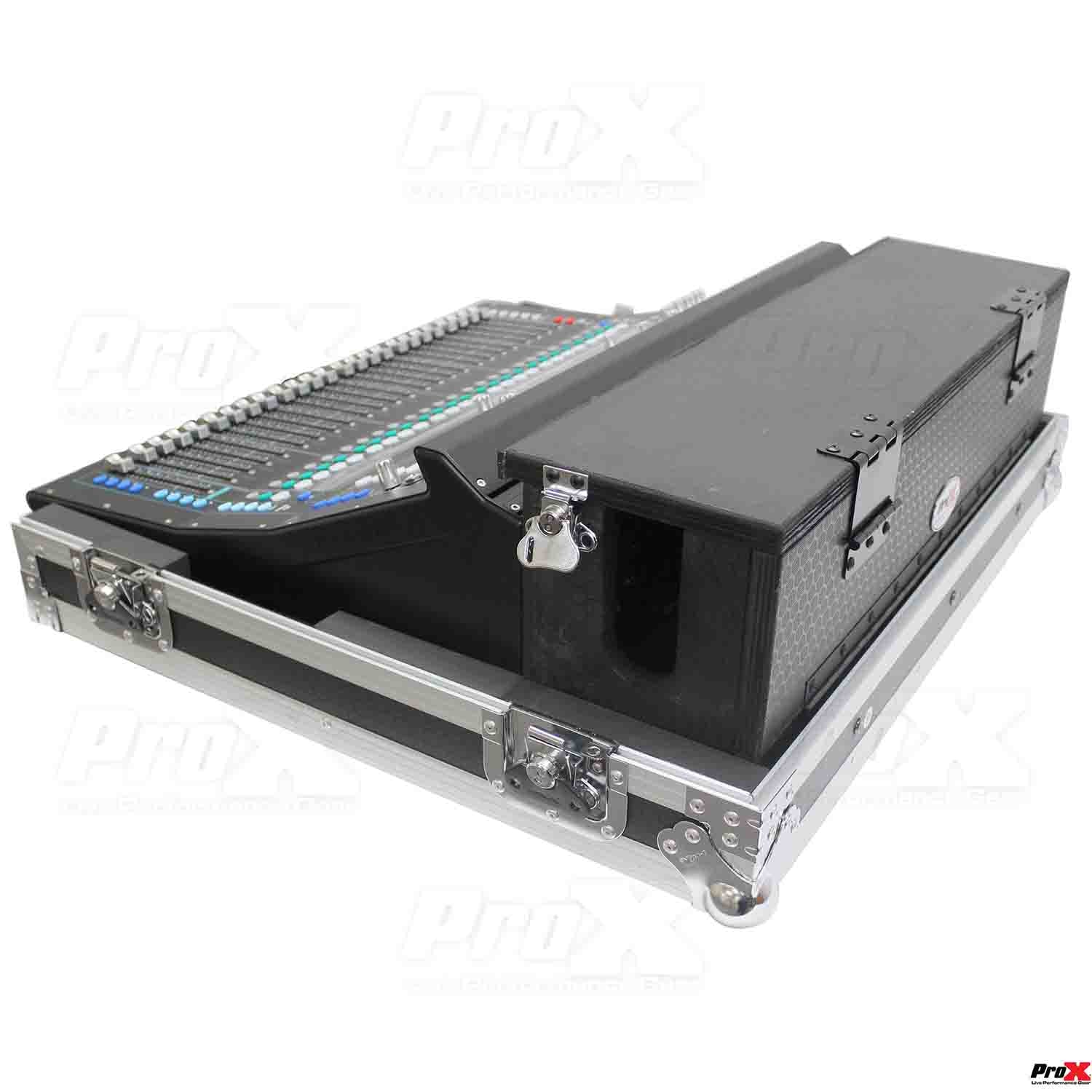 ProX XS-AHSQ6DHW DJ Flight Case For Allen and Heath SQ6 Console with Doghouse and Wheels - Hollywood DJ