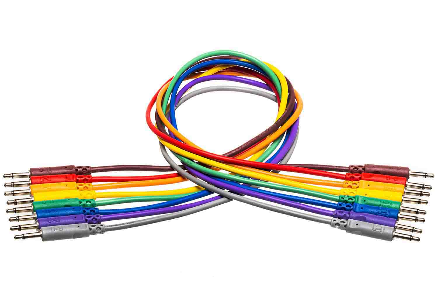 Hosa CMM-815 Unbalanced Patch Cables, 3.5 mm TS to Same - 6 Inch - Hollywood DJ