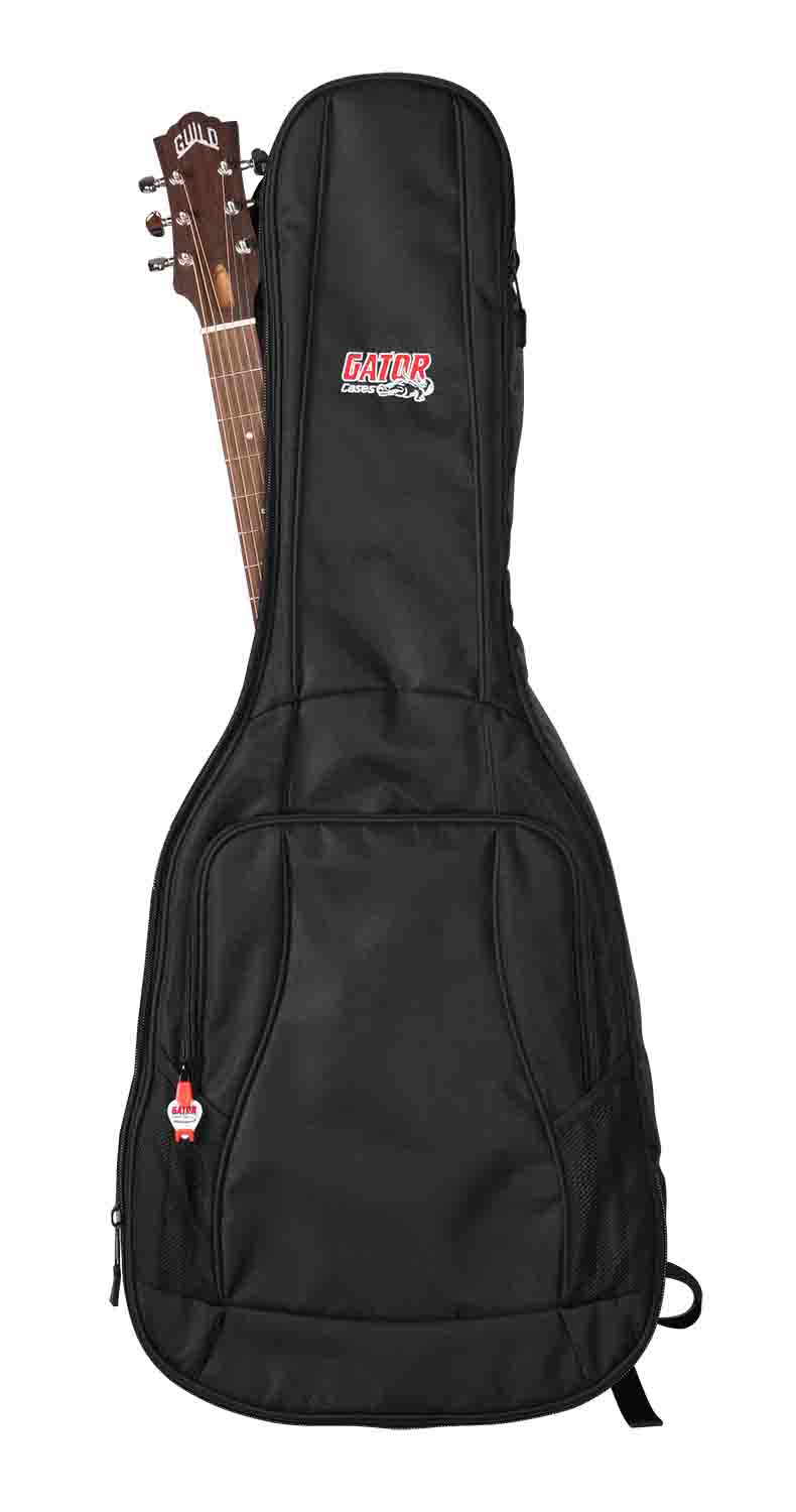 Gator Cases GB-4G-ACOUSTIC 4G Style Gig Bag for Acoustic Guitars with Adjustable Backpack Straps - Hollywood DJ