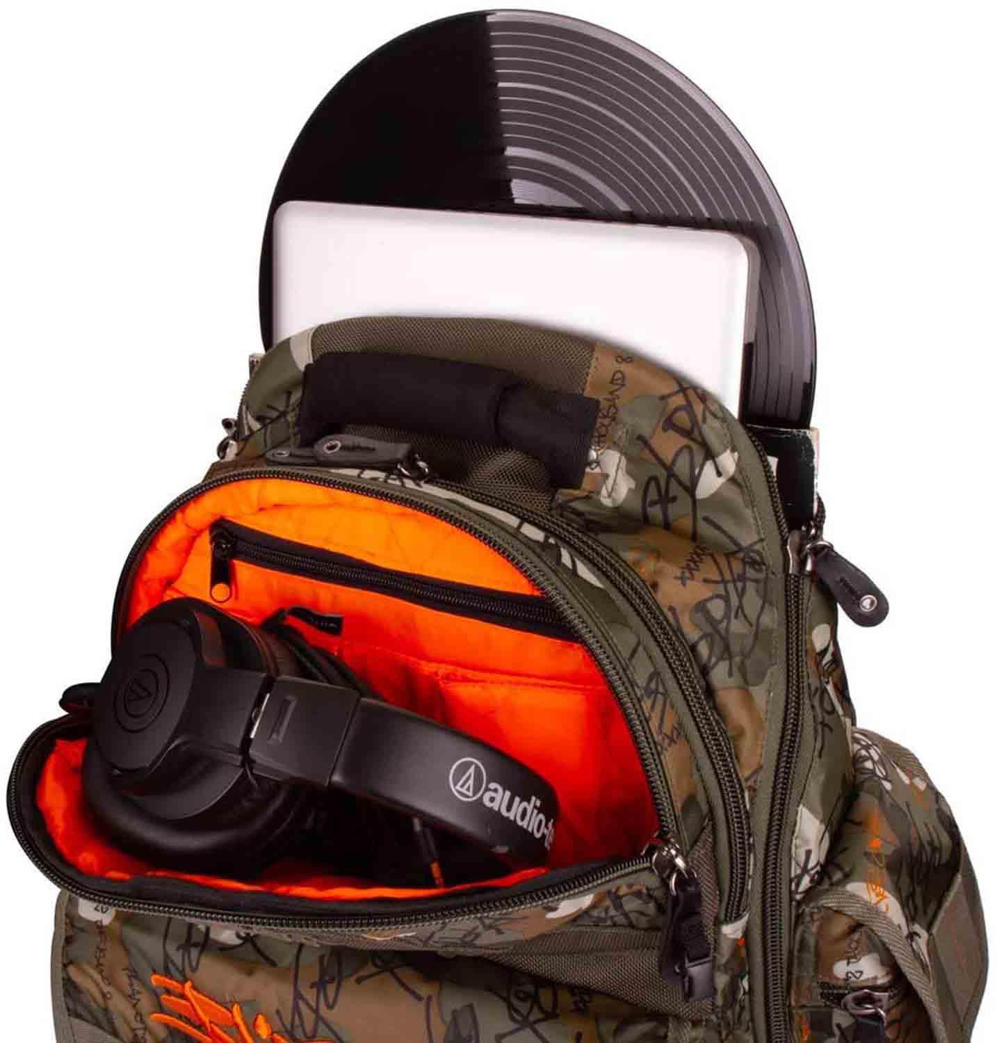 BloxBox DJ Rucksack Backpack In Combat / Olive / Green Camo - Hollywood DJ