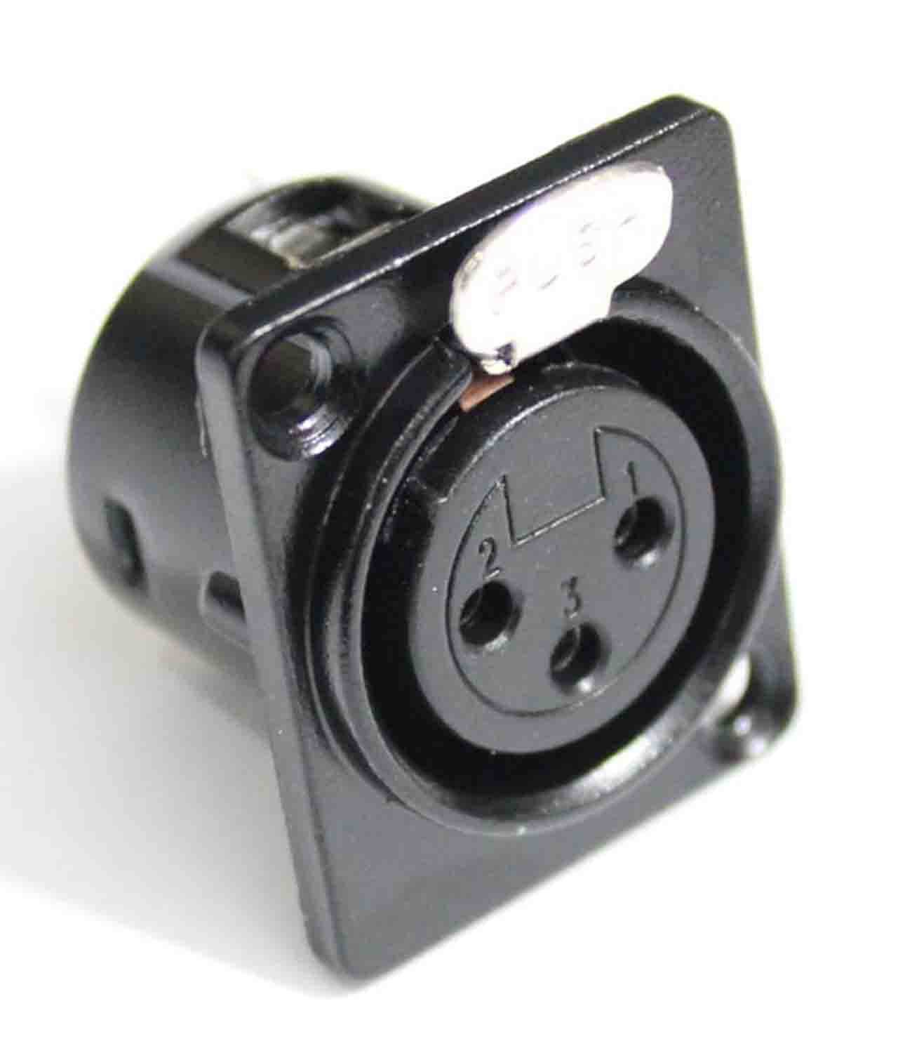 ProX XC-XLRF-PANEL Panel Mount Xlr-3 Pin Female Black - Hollywood DJ